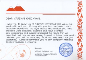 Legal services in Yerevan
